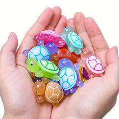 20pcs Glow in the Dark Turtle Matching Game Mini Blind Box Pieces