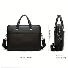 Genuine Leather Business Laptop Briefcase