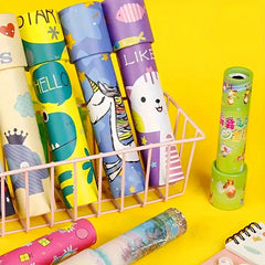 8pcs Classic Kaleidoscopes Roller Shaft Prism Lens Retro Props Imaginative Suppl