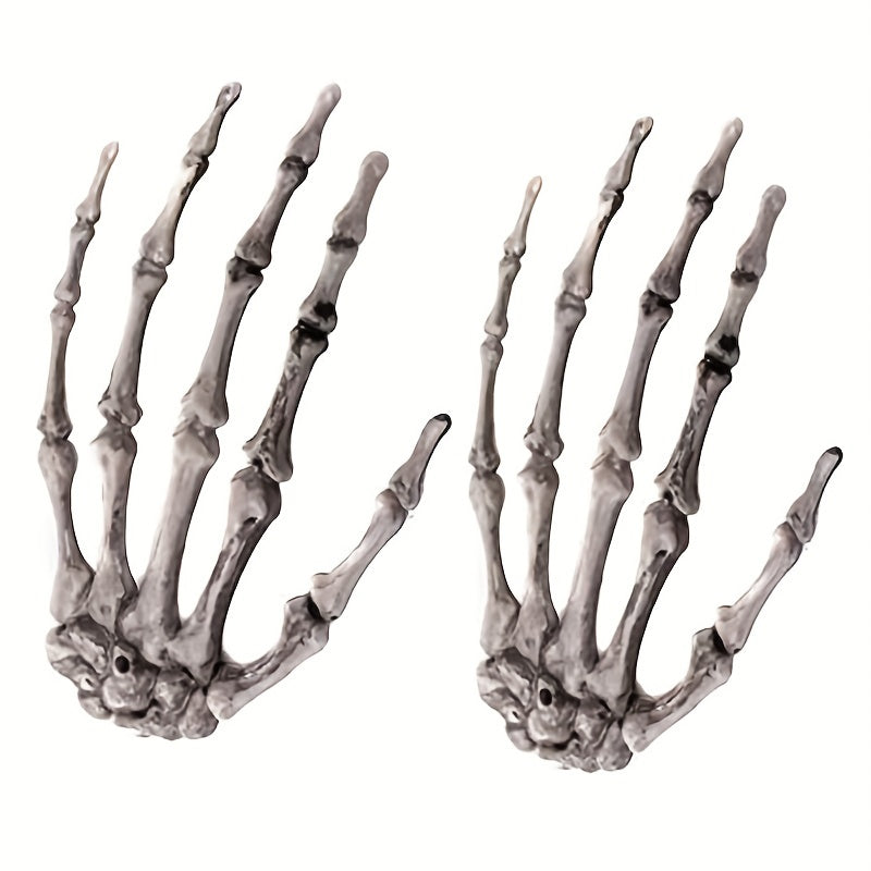 2pcs Halloween Skull Hand Claw Ornament