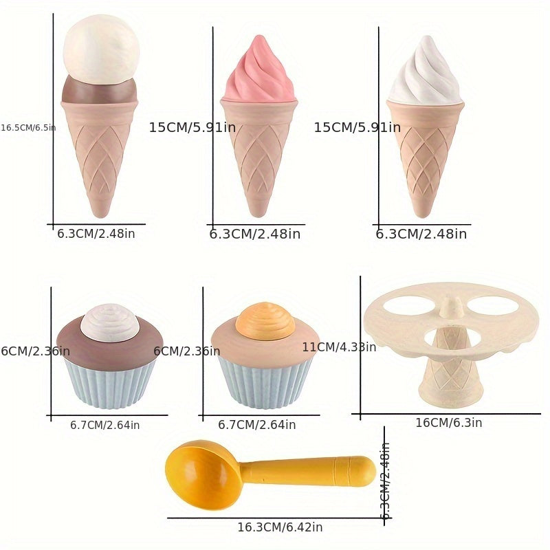 DIY Ice Cream Cake Model Beach Toy