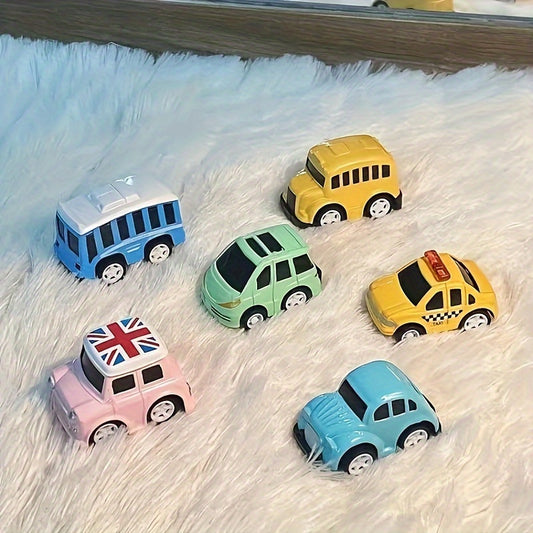INS Style Mini Alloy Car Toy - Gift for Kids - Back Force Car Ornament