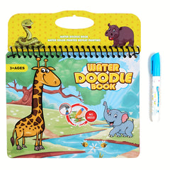 Magic Water Painting Book for Kids - Reusable Graffiti Coloring Book