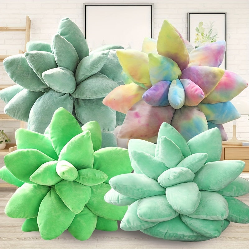 Succulent Plant Throw Pillow Plush Toy for Home Decoration