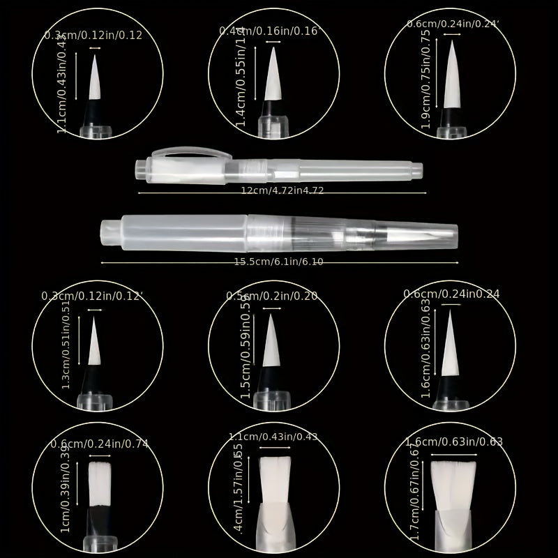 12pcs Watercolor Brush Pen Set Vibrant Colors Easy Refill Portable