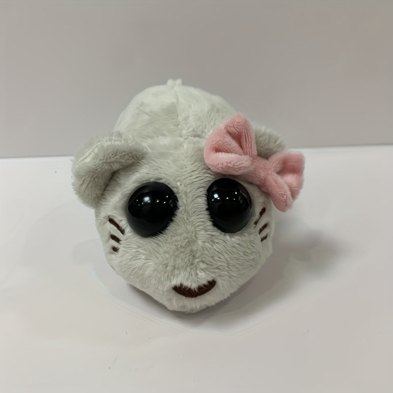 Gray Hamster Plush Toy with Soothing Music