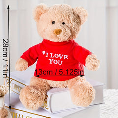 Love You Teddy Bear Plush Toy Gift 11"