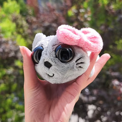 Grey Hamster Plush Toy Mini Mouse Stuffed Animal Gift & Decor