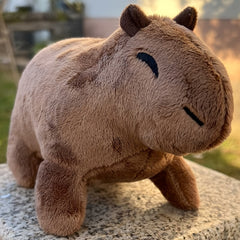 8in Capybara Rodent Plush Toys Lifelike Soft Animal Holiday Decor