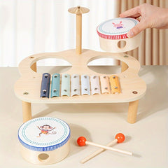 Kids' Drum Set with Xylophone and Cymbal