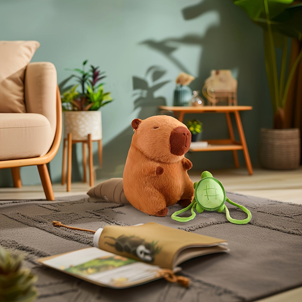 Cute Capybara Plush Toy - Soft Stuffed Animal for Car Decor