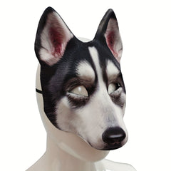 Husky Dog Mask Animal Costume Halloween Party Accessory