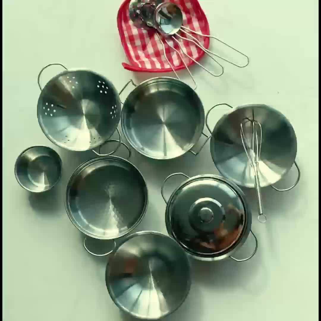 Kids Mini Stainless Steel Kitchen Set