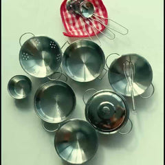 Kids Mini Stainless Steel Kitchen Set