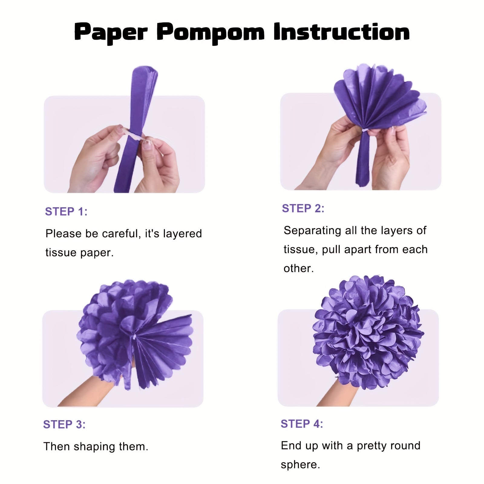 12pcs Golden Champagne Tissue Pom Poms - Elegant Party Decor