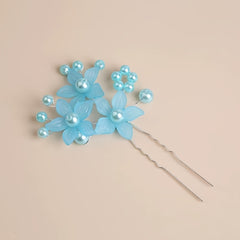 Sweet Flower U Shape Hairpin Girls Party Wedding Princess Hair Accessories