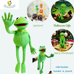 Soft Plush Frog Puppet Figure with Speaking Function