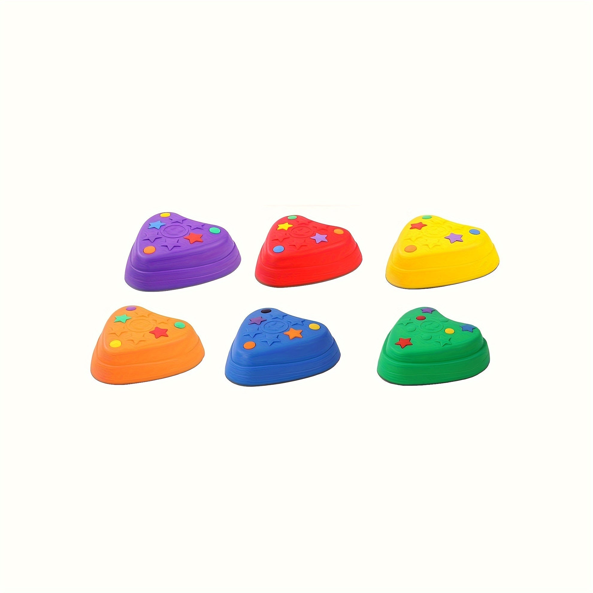 6pcs Colorful Love Treading Stone Set with Balance Blocks