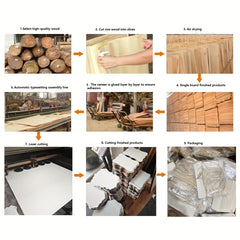 10pcs Wooden Hollow Out Christmas Tree Decorative Hanging Ornaments