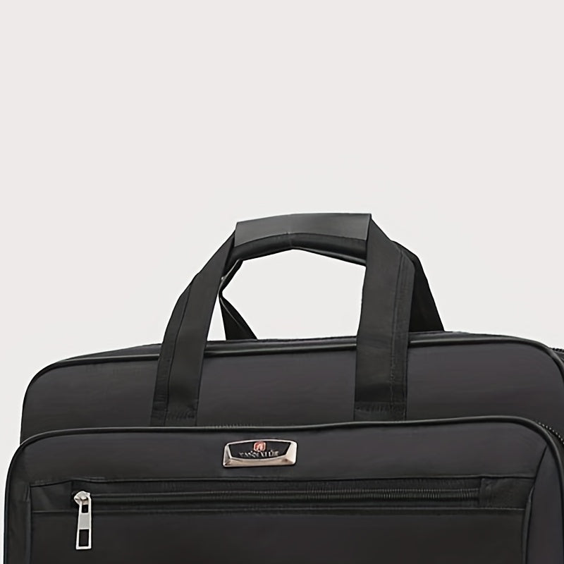 Large Capacity Functional Laptop Bag, Horizontal Portable Computer Bag