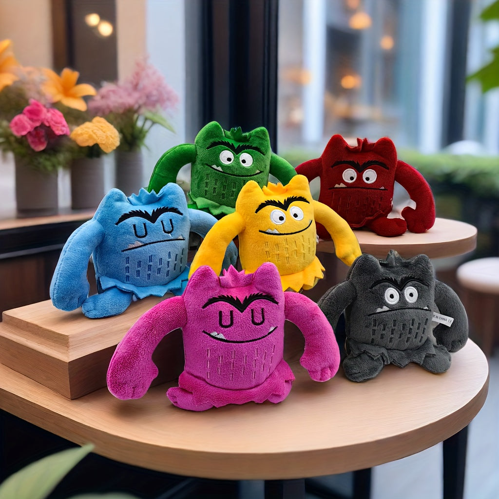 6pcs Little Monster Plush Toy Doll Room Decor Holiday Gift Game
