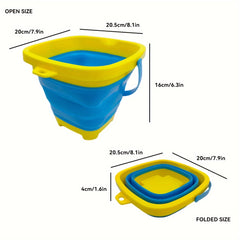1pc Folding Bucket Silicone Telescopic Bucket Beach Water Play Toy