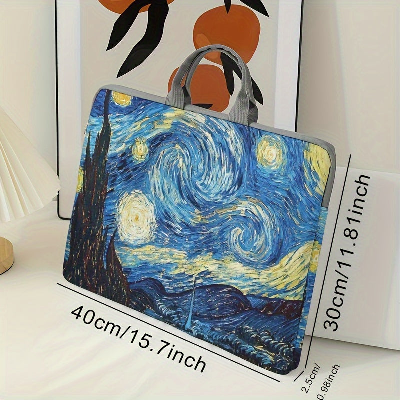 Night Sky Laptop Handbag Soft Cover Tablet Zipper Bag