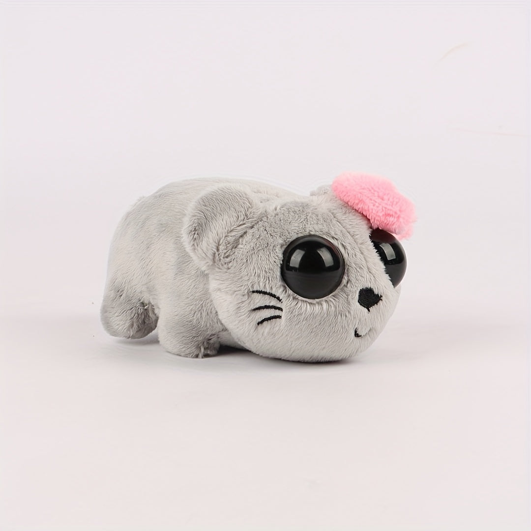 Grey Hamster Plush Toy Mini Mouse Stuffed Animal Gift & Decor