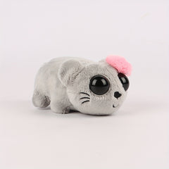 Grey Hamster Plush Toy Mini Mouse Stuffed Animal Gift & Decor