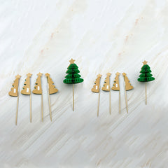 Christmas Beehive Cocktail Decoration Bamboo Stick Cake Fruit Stick