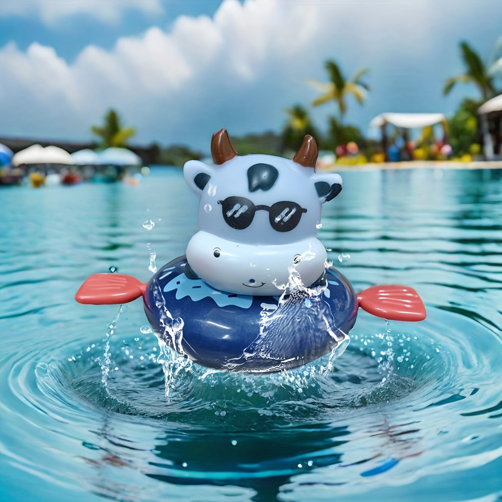 Surfing Cow Water Spray Toy Interactive Bath Play Companion for Youngsters