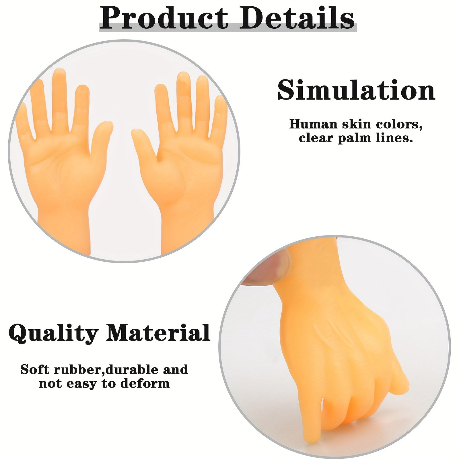30pcs Realistic Finger Puppets for Performance, Prank, Party Favor