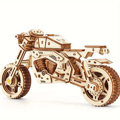 3D Wooden Puzzle Motorcycle Model Kits Halloween Gift