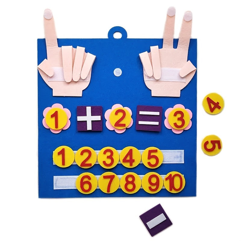Felt Finger Numbers Math Toy for Kids - Counting Early Learning Toy