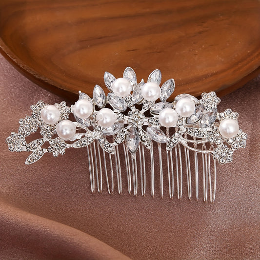 Romantic Flower Hair Comb Girls Party Wedding Supplies