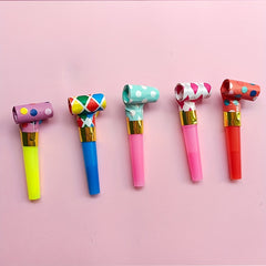 20pcs Colorful Blowing Whistle Horns For Adults Party Activities