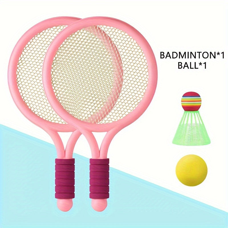 GIRLA Kids' Racket Set for Fun Indoor Outdoor Play with Ball