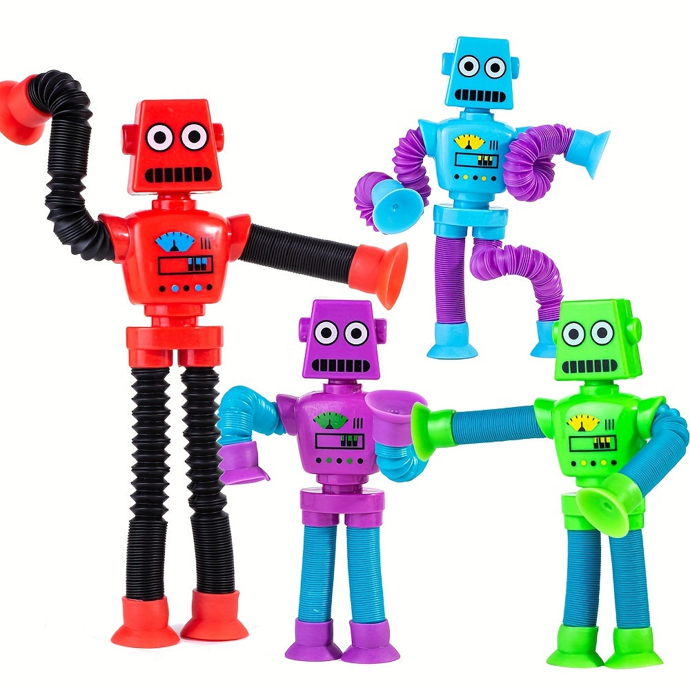 Colorful Stretchy Robots Flexible Hand Puppet Toy for Kids