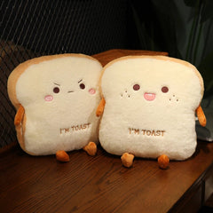 Plush Bread Pillow Soft Doll Warm Hand Pillow for Kids