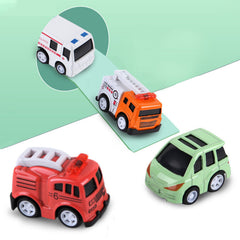 12pcs City Cars and Trucks Toy Vehicles Set Friction Powered Realistic Designs