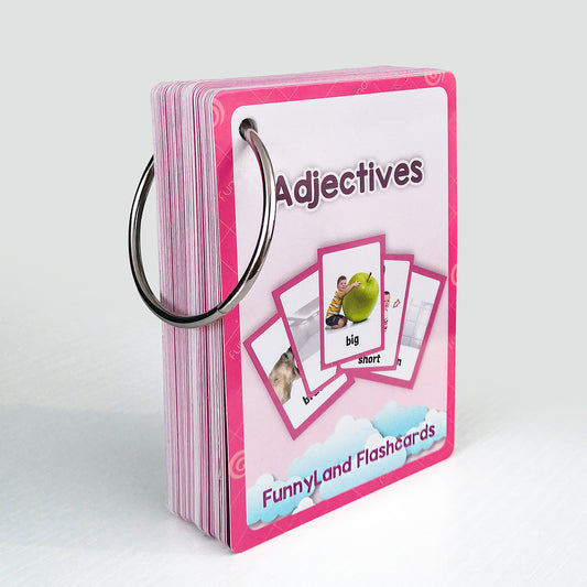 Colorful Adjective Flashcards for Early Learning