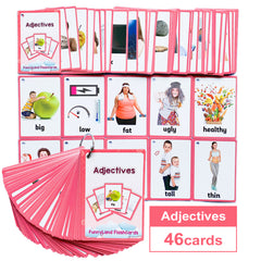Colorful Adjective Flashcards for Early Learning