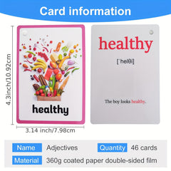 Colorful Adjective Flashcards for Early Learning