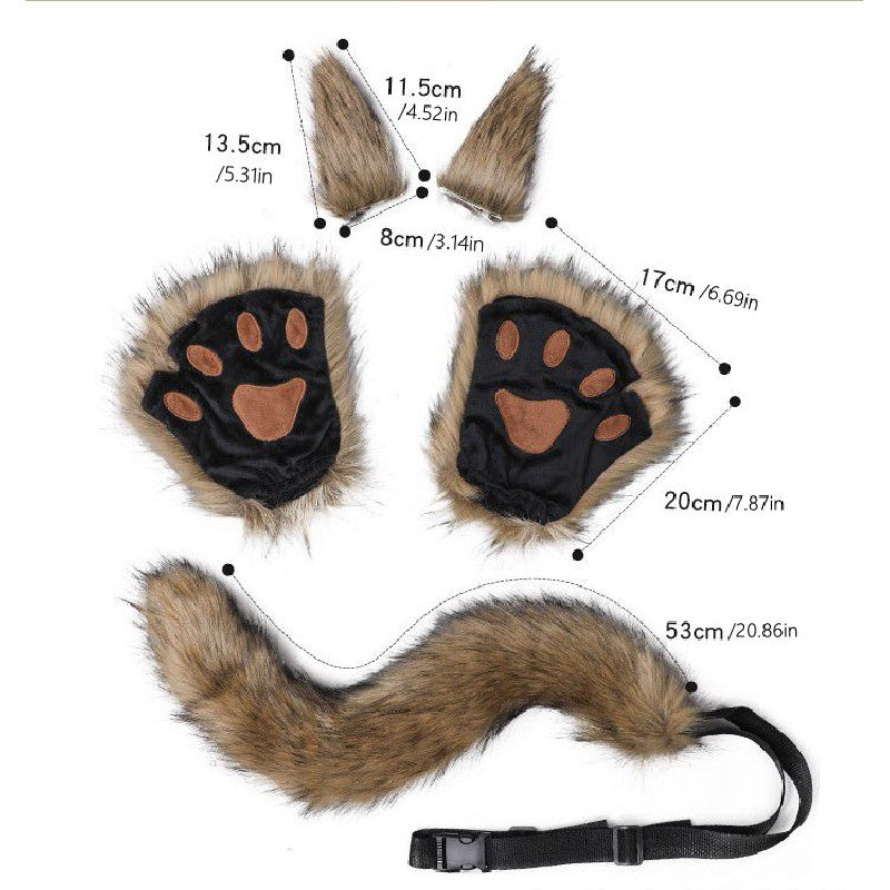 Fluffy Animal Costumes for Halloween Cosplay