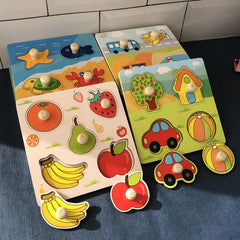 Children's 3D Puzzle Wooden Toys Fruit Cognitive Puzzle Toy
