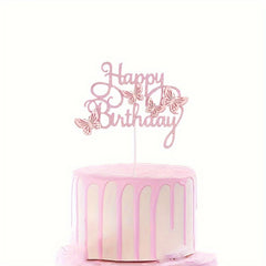 3D Butterfly Cake Topper Set for DIY Birthday & Wedding Cupcakes