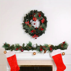 10pcs Mini Pine Needles Christmas Tree with Flowers and Bran