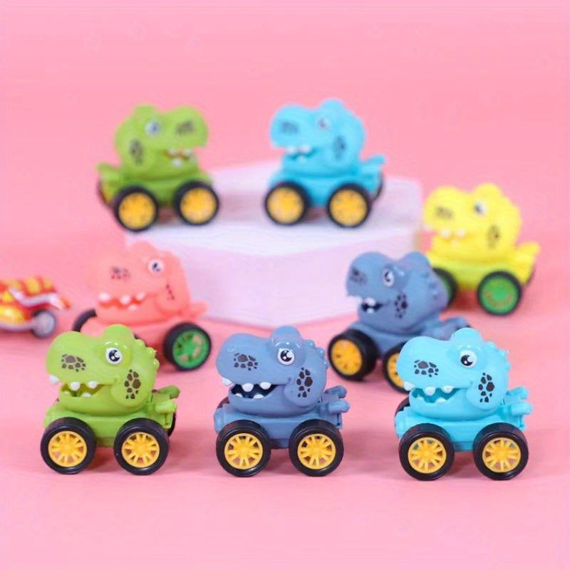 10pcs Mini Dinosaur Pull Back Car Inertial Toys Birthday Party Favors
