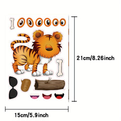 Whimsical Animal Stickers for DIY Decoration Arts & Crafts