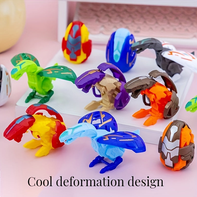 8pcs Transforming Dinosaur Dolls for Imaginative Play